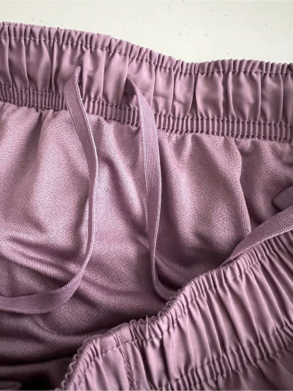 Nike Womens Dri-FIT Running Shorts Mauve Purple Size Medium Minimalist